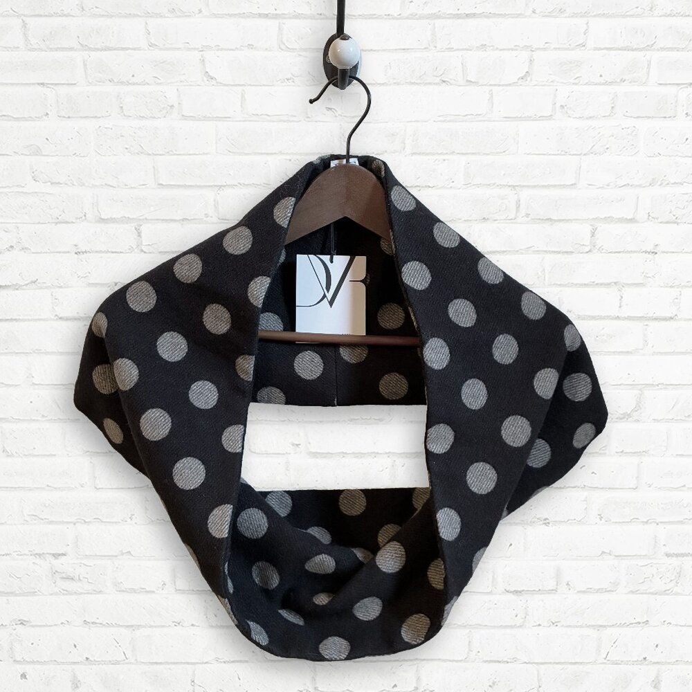 DVF Spotted Twill Wool Snood/Scarf